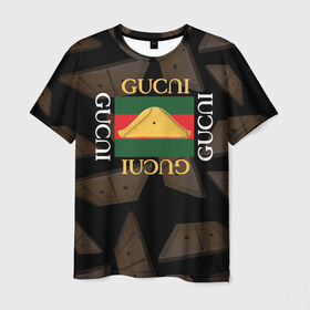 Мужская футболка 3D с принтом Gusli Гусли в Кировске, 100% полиэфир | прямой крой, круглый вырез горловины, длина до линии бедер | gucci | gusli | gussi | гуси | гусли | гучи