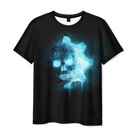 Мужская футболка 3D с принтом Gears of War_2 в Кировске, 100% полиэфир | прямой крой, круглый вырез горловины, длина до линии бедер | gears of war | гирс оф вар