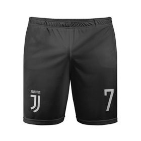 Мужские шорты 3D спортивные с принтом Ronaldo Juve в Кировске,  |  | 