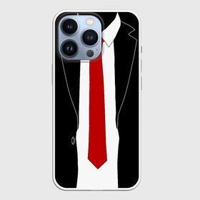Чехол для iPhone 13 Pro с принтом КОСТЮМ АГЕНТА 47 | AGENT 47 | HITMAN в Кировске,  |  | Тематика изображения на принте: agent 47 | галстук | пиджак | хитман