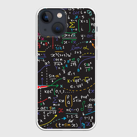 Чехол для iPhone 13 mini с принтом Math в Кировске,  |  | математика | наука | тригонометрия | уравнения | формулы | цифры