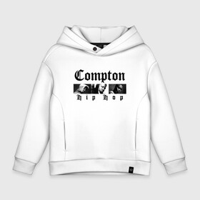 Детское худи Oversize хлопок с принтом Compton hip-hop в Кировске, френч-терри — 70% хлопок, 30% полиэстер. Мягкий теплый начес внутри —100% хлопок | боковые карманы, эластичные манжеты и нижняя кромка, капюшон на магнитной кнопке | Тематика изображения на принте: 2pac | 2pak | 2пак | biggie smalls | makaveli | shakur | the notorious b.i.g. | thug life | tupac | амару | биги смолс | ганста | гето | гетто | жизнь головореза | крутой | макавели | надпись | ниггер | ноториус биг | реп | репер | рэп | рэпер