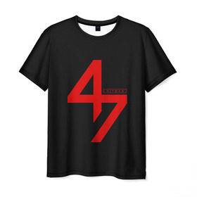 Мужская футболка 3D с принтом AGENT 47 HITMAN (НА СПИНЕ) в Кировске, 100% полиэфир | прямой крой, круглый вырез горловины, длина до линии бедер | agent 47 | агент 47 | хитман