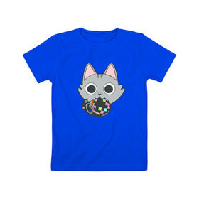 Детская футболка хлопок с принтом Boogie в Кировске, 100% хлопок | круглый вырез горловины, полуприлегающий силуэт, длина до линии бедер | battle royale | cat | батл роял | киса | кот | фортнайт | фортнит