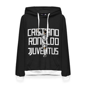 Женская толстовка 3D с принтом Cristiano Ronaldo. Juventus в Кировске, 100% полиэстер  | двухслойный капюшон со шнурком для регулировки, мягкие манжеты на рукавах и по низу толстовки, спереди карман-кенгуру с мягким внутренним слоем. | 7 | champion | cr7 | cristiano | footballer | forward | juventus | portugal | ronaldo | крис | криштиану | португалия | реал | рон | роналду | ронни | форвард | футболист | чемпион | ювентус