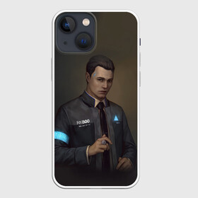 Чехол для iPhone 13 mini с принтом Connor в Кировске,  |  | 2038 | become | connor | dbh | detroit | gamer | human | kara | андроид | девиант | детройт | кара | квест | коннор | маркус