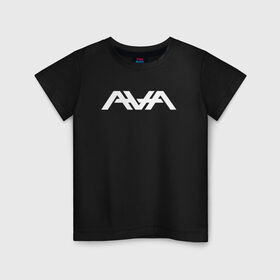Детская футболка хлопок с принтом AVA в Кировске, 100% хлопок | круглый вырез горловины, полуприлегающий силуэт, длина до линии бедер | angels and airwaves | ava | tom delonge | том делонг
