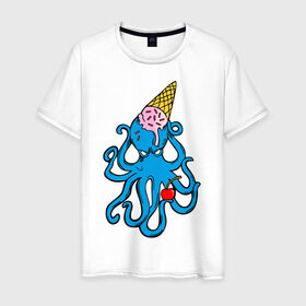 Мужская футболка хлопок с принтом Mark Blink 182 в Кировске, 100% хлопок | прямой крой, круглый вырез горловины, длина до линии бедер, слегка спущенное плечо. | Тематика изображения на принте: mark hoppus | octopus | марк хоппус | осьминог