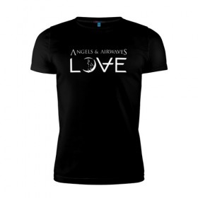 Мужская футболка премиум с принтом Love AVA в Кировске, 92% хлопок, 8% лайкра | приталенный силуэт, круглый вырез ворота, длина до линии бедра, короткий рукав | angels and airwaves | ava | love | tom delonge | том делонг