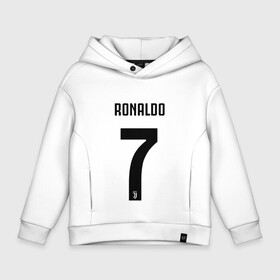 Детское худи Oversize хлопок с принтом RONALDO JUVE SPORT в Кировске, френч-терри — 70% хлопок, 30% полиэстер. Мягкий теплый начес внутри —100% хлопок | боковые карманы, эластичные манжеты и нижняя кромка, капюшон на магнитной кнопке | club | cr7 | fc | football | ronaldo | sport | криштиану роналду | роналдо | спорт | фк | форма | футбольный клуб | ювентус