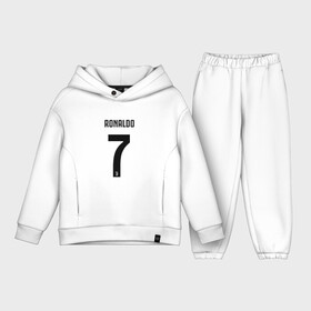 Детский костюм хлопок Oversize с принтом RONALDO JUVE SPORT в Кировске,  |  | Тематика изображения на принте: club | cr7 | fc | football | ronaldo | sport | криштиану роналду | роналдо | спорт | фк | форма | футбольный клуб | ювентус