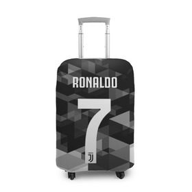 Чехол для чемодана 3D с принтом RONALDO JUVE SPORT в Кировске, 86% полиэфир, 14% спандекс | двустороннее нанесение принта, прорези для ручек и колес | cr7 | fc | клуб | криштиану роналду | роналдо | фк | ювентус