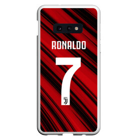 Чехол для Samsung S10E с принтом RONALDO JUVE SPORT в Кировске, Силикон | Область печати: задняя сторона чехла, без боковых панелей | club | cr7 | fc | football | ronaldo | sport | криштиану роналду | роналдо | спорт | фк | форма | футбольный клуб | ювентус