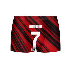 Мужские трусы 3D с принтом RONALDO JUVE SPORT в Кировске, 50% хлопок, 50% полиэстер | классическая посадка, на поясе мягкая тканевая резинка | Тематика изображения на принте: club | cr7 | fc | football | ronaldo | sport | криштиану роналду | роналдо | спорт | фк | форма | футбольный клуб | ювентус