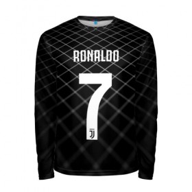 Мужской лонгслив 3D с принтом RONALDO JUVE SPORT в Кировске, 100% полиэстер | длинные рукава, круглый вырез горловины, полуприлегающий силуэт | cr7 | fc | клуб | криштиану роналду | роналдо | фк | ювентус