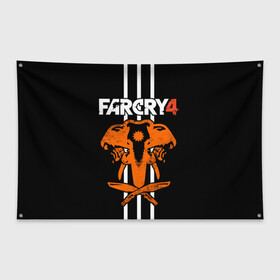 Флаг-баннер с принтом Far Cry 4 в Кировске, 100% полиэстер | размер 67 х 109 см, плотность ткани — 95 г/м2; по краям флага есть четыре люверса для крепления | action | far cry 4 | армия | гималаи | гирокоптер | мин | мир | открытый | франшиза | ховеркрафт | шутер