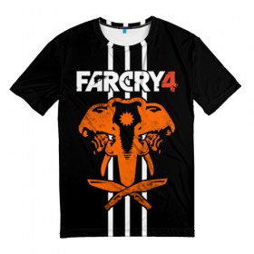 Мужская футболка 3D с принтом Far Cry 4 в Кировске, 100% полиэфир | прямой крой, круглый вырез горловины, длина до линии бедер | action | far cry 4 | армия | гималаи | гирокоптер | мин | мир | открытый | франшиза | ховеркрафт | шутер