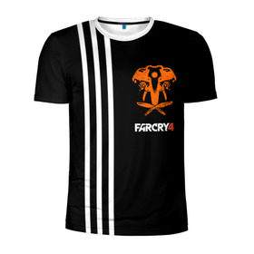 Мужская футболка 3D спортивная с принтом Far Cry 4 в Кировске, 100% полиэстер с улучшенными характеристиками | приталенный силуэт, круглая горловина, широкие плечи, сужается к линии бедра | 