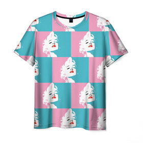 Мужская футболка 3D с принтом Marilyn Monroe в Кировске, 100% полиэфир | прямой крой, круглый вырез горловины, длина до линии бедер | marilyn monroe | pop art | мэрилин монро | поп арт