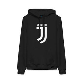 Женская толстовка хлопок с принтом RONALDO JUVE SPORT в Кировске, френч-терри, мягкий теплый начес внутри (100% хлопок) | карман-кенгуру, эластичные манжеты и нижняя кромка, капюшон с подкладом и шнурком | cr7 | fc | клуб | криштиану роналду | роналдо | фк | ювентус