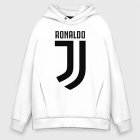 Мужское худи Oversize хлопок с принтом RONALDO JUVE SPORT в Кировске, френч-терри — 70% хлопок, 30% полиэстер. Мягкий теплый начес внутри —100% хлопок | боковые карманы, эластичные манжеты и нижняя кромка, капюшон на магнитной кнопке | cr7 | fc | клуб | криштиану роналду | роналдо | фк | ювентус