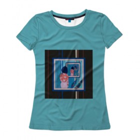 Женская футболка 3D с принтом Рекурсия в Кировске, 100% полиэфир ( синтетическое хлопкоподобное полотно) | прямой крой, круглый вырез горловины, длина до линии бедер |   оптическая иллюзия | искусство | картина