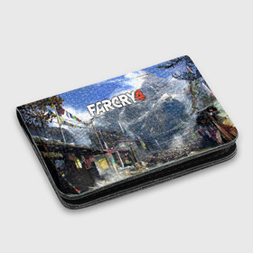Картхолдер с принтом с принтом Far Cry 4 в Кировске, натуральная матовая кожа | размер 7,3 х 10 см; кардхолдер имеет 4 кармана для карт; | action | far cry 4 | армия | гималаи | гирокоптер | мин | мир | открытый | франшиза | ховеркрафт | шутер