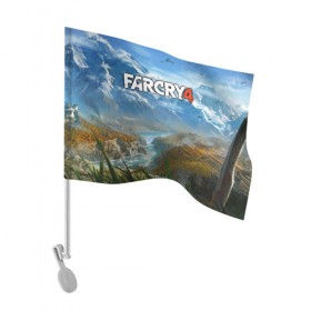 Флаг для автомобиля с принтом Far Cry 4 в Кировске, 100% полиэстер | Размер: 30*21 см | action | far cry 4 | армия | гималаи | гирокоптер | мин | мир | открытый | франшиза | ховеркрафт | шутер