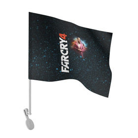 Флаг для автомобиля с принтом Пэйган Мин: Far Cry 4 в Кировске, 100% полиэстер | Размер: 30*21 см | action | far cry 4 | армия | гималаи | гирокоптер | мин | мир | открытый | франшиза | ховеркрафт | шутер