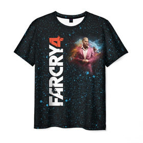 Мужская футболка 3D с принтом Пэйган Мин: Far Cry 4 в Кировске, 100% полиэфир | прямой крой, круглый вырез горловины, длина до линии бедер | action | far cry 4 | армия | гималаи | гирокоптер | мин | мир | открытый | франшиза | ховеркрафт | шутер