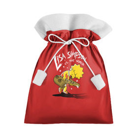 Подарочный 3D мешок с принтом Лиза Симпсон в Кировске, 100% полиэстер | Размер: 29*39 см | homer | lisa | simpson | simpsons | барт | гомер | лиза | мульт | мультик | мультфильм | симпсон | симпсоны