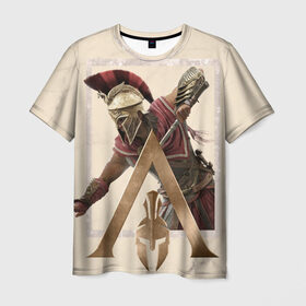 Мужская футболка 3D с принтом Odyssey в Кировске, 100% полиэфир | прямой крой, круглый вырез горловины, длина до линии бедер | игры | спартанец