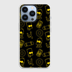 Чехол для iPhone 13 Pro с принтом Барт и Гомер в Кировске,  |  | duff | simpsons |  bart |  homer  | барт | гомер | дафф | доска | коллаж | пончик | рогатка | симпсоны | скейт | скейты