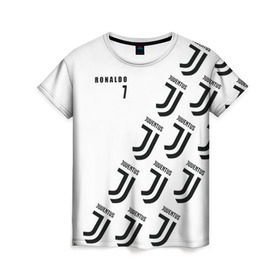 Женская футболка 3D с принтом Personal form Ronaldo в Кировске, 100% полиэфир ( синтетическое хлопкоподобное полотно) | прямой крой, круглый вырез горловины, длина до линии бедер | 7 | cristiano | jeep | juventus | ronaldo | италия | криштиану | роналду | футбол | ювентус