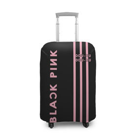Чехол для чемодана 3D с принтом BlackPink в Кировске, 86% полиэфир, 14% спандекс | двустороннее нанесение принта, прорези для ручек и колес | blackpink | ddu du ddu du | k pop | блекпинк | дду ду дду ду | дженни | джису | лисы | розэ