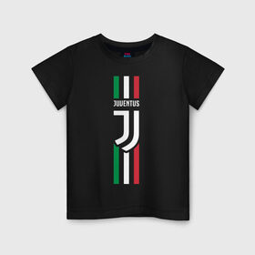 Детская футболка хлопок с принтом Juventus Italy в Кировске, 100% хлопок | круглый вырез горловины, полуприлегающий силуэт, длина до линии бедер | cristiano | juve | италия | криштиану | роналдо | роналду | юве | ювентус