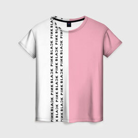 Женская футболка 3D с принтом BlackPink в Кировске, 100% полиэфир ( синтетическое хлопкоподобное полотно) | прямой крой, круглый вырез горловины, длина до линии бедер | blackpink | ddu du ddu du | k pop | блекпинк | дду ду дду ду | дженни | джису | лисы | розэ