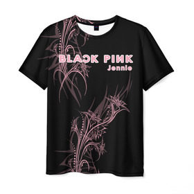 Мужская футболка 3D с принтом BlackPink Jennie в Кировске, 100% полиэфир | прямой крой, круглый вырез горловины, длина до линии бедер | blackpink | ddu du ddu du | k pop | блекпинк | дду ду дду ду | дженни | джису | лисы | розэ