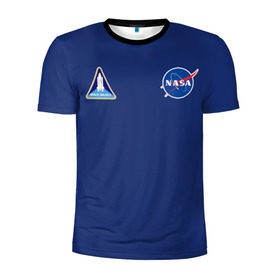Мужская футболка 3D спортивная с принтом NASA в Кировске, 100% полиэстер с улучшенными характеристиками | приталенный силуэт, круглая горловина, широкие плечи, сужается к линии бедра | shuttle | space | аполлон | галактика | джемини | космонав | космос | наса | скайлэб | сша | шаттл nasa