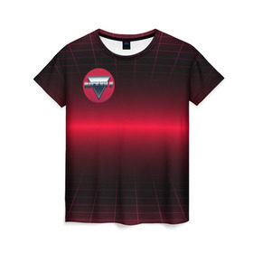 Женская футболка 3D с принтом Rickey F Digital RED в Кировске, 100% полиэфир ( синтетическое хлопкоподобное полотно) | прямой крой, круглый вырез горловины, длина до линии бедер | Тематика изображения на принте: rickey f | рики ф | рики эф