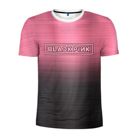 Мужская футболка 3D спортивная с принтом BlackPink в Кировске, 100% полиэстер с улучшенными характеристиками | приталенный силуэт, круглая горловина, широкие плечи, сужается к линии бедра | blackpink