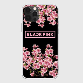 Чехол для iPhone 12 Pro Max с принтом BlackPink sakura в Кировске, Силикон |  | black  pink | blackpink | jennie | jisoo | k pop | lalisa | sakura | группа | к поп | корейская группа | розовый | сакура | черный