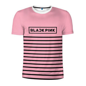 Мужская футболка 3D спортивная с принтом BlackPink в Кировске, 100% полиэстер с улучшенными характеристиками | приталенный силуэт, круглая горловина, широкие плечи, сужается к линии бедра | blackpink