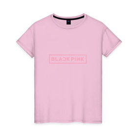 Женская футболка хлопок с принтом BlackPink 97 ROSE в Кировске, 100% хлопок | прямой крой, круглый вырез горловины, длина до линии бедер, слегка спущенное плечо | 97 rose | black  pink | blackpink | jennie | jisoo | k pop | lalisa | группа | к поп | корейская группа | розовый | черный