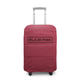 Чехол для чемодана 3D с принтом BlackPink wall в Кировске, 86% полиэфир, 14% спандекс | двустороннее нанесение принта, прорези для ручек и колес | Тематика изображения на принте: black  pink | blackpink | jennie | jisoo | k pop | lalisa | группа | к поп | корейская группа | розовый | черный