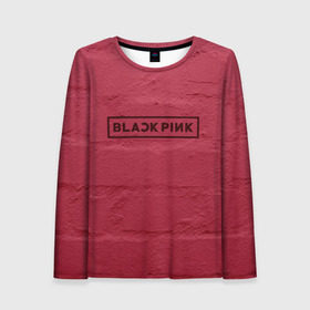 Женский лонгслив 3D с принтом BlackPink wall в Кировске, 100% полиэстер | длинные рукава, круглый вырез горловины, полуприлегающий силуэт | black  pink | blackpink | jennie | jisoo | k pop | lalisa | группа | к поп | корейская группа | розовый | черный