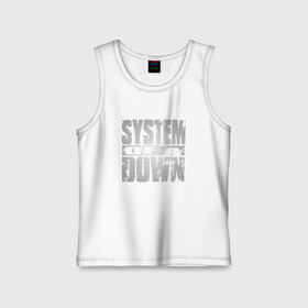 Детская майка хлопок с принтом System of a Down в Кировске,  |  | soad | soil | system of a down | группа | дав | дарон малакян | джон долмаян | метал | ню | оф | рок | серж танкян | систем | соад | сод | соэд | шаво одаджян | э доун