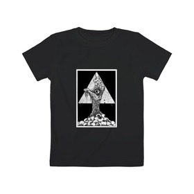 Детская футболка хлопок с принтом Всевидящее око в Кировске, 100% хлопок | круглый вырез горловины, полуприлегающий силуэт, длина до линии бедер | eye | freemasonry | illuminati | secret | see | society | всевидящее | заговор | иллюминаты | ложа | масонская | масонство | общество | око | пирамида | просвещённые | тайное | теория