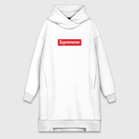 Платье-худи хлопок с принтом Suprememe в Кировске,  |  | supreme | мем | супреме | суприм