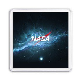 Магнит 55*55 с принтом NASA в Кировске, Пластик | Размер: 65*65 мм; Размер печати: 55*55 мм | galaxy | nasa | planet | star | астрономия | галактика | звезды | космос | надписи | наса | планета